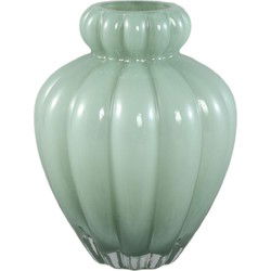 PTMD Vaas Syamer - 16x16x22 cm - Glas - Groen