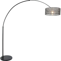 Steinhauer vloerlamp Sparkled light - zwart - metaal - 9834ZW