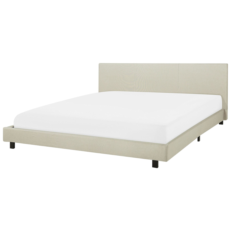 ALBI  - Tweepersoonsbed - Beige - 180 x 200 cm - Polyester - 
