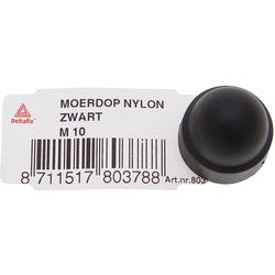 Moerdop m8 nylon zwart