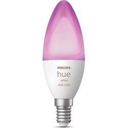 Hue kaarslamp wit en gekleurd licht 1-pack E14