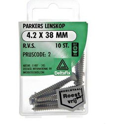 Parkers 4,2x38mm rvs 10st