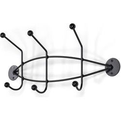 Spinder Design Wandkapstok Barato 2 - Zwart