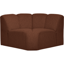 WOOOD Mojo Bank Hoekelement - Bouclé - Roest Bruin Melange - 75x68x77