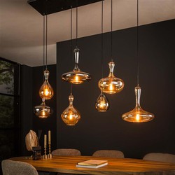 Hoyz Collection - Hanglamp 4+3 Karaf - Artic Zwart