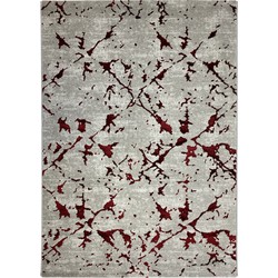 Flycarpets Vintage Vloerkleed - Joan - Voor binnen - Kleur: Rood / Afmeting: 120x170 cm