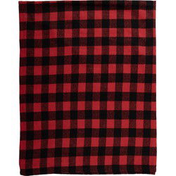 Clayre & Eef Plaid Rood Zwart Polyester Ruiten