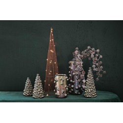 PTMD Deco Object Emily - 11x11x27 cm - Keramiek - Koper