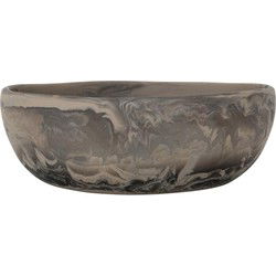 MUST Living Bowl Rafael Black/Brown large,12xØ33 cm, black/brown swirled