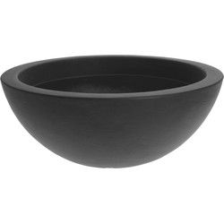 4gardenz® Stone Plantenbak Rond 52x20 cm - vorstbestendig - Steengrijs