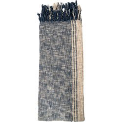 Clayre & Eef Plaid Blauw Bruin Katoen