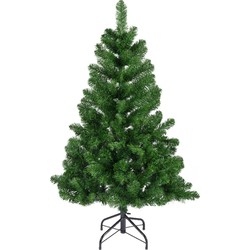 Bellatio Decorations kunst kerstboom - groen - H150 cm - PVC - Kunstkerstboom