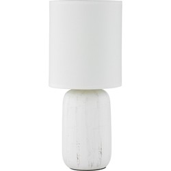 Moderne Tafellamp  Clay - Kunststof - Wit