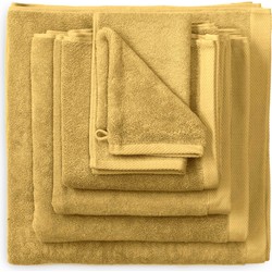 Heckett & Lane 2 stuks Premium Handdoek 50 cm x 100 cm Ochre Yellow