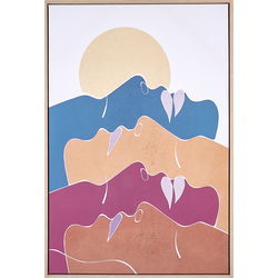 Beliani FASANO - Canvas-Multicolor-Polyester