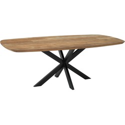 DTP Home Dining table Evo rectangular 240 TEAKWOOD,76x240x110 cm, recycled teakwood