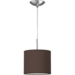 hanglamp tube deluxe bling Ø 20 cm - bruin