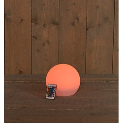Solar bal 20 cm rgb led met afstandsbediening - Anna's Collection
