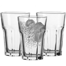 Urban Living Waterglazen Vegas - transparant glas - 3x stuks - 350 ml - Drinkglazen