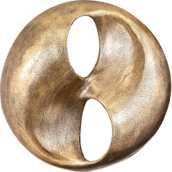 PTMD Wandpaneel Deuie - 45x10x45 cm - Aluminium - Messing