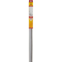 Dorpelstrip borstel schroef alu 1,1m