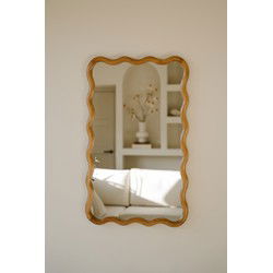 Indore Home - Spiegel Flow - golfrand - asymmetrisch - wandspiegel - Hout