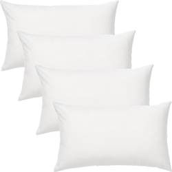 Set van 4 stuks - Binnenkussen 30 x 50 cm - Dons