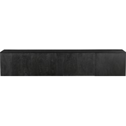D - Livingfurn - TV Meubel Pendura Black 210cm - Mangohout