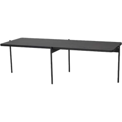Shelton houten salontafel zwart - 145 x 60 cm