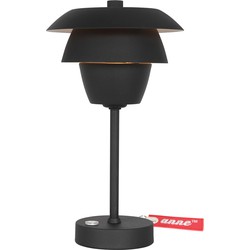 Eigentijdse Tafellamp - Anne Light & Home - Metaal - E14 - Voor Binnen - Zwart
