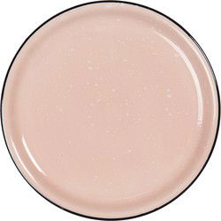 Clayre & Eef Ontbijtbord  Ø 22 cm Roze Keramiek Rond Bord