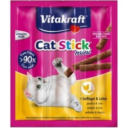 Cat-Stick mini gevogelte & lever (Besteleenheid per 20)