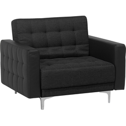 Beliani ABERDEEN - Fauteuil-Grijs-Polyester