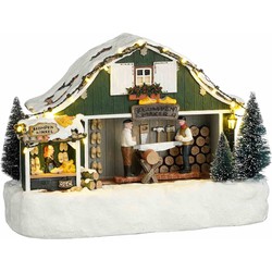 Luville Kerstdorp Klompenmaker - 26.5x13.5x19 cm - Polyresin - Multi