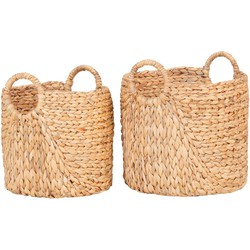 Passo Baskets - Round baskets in waterhyacinth, set of 2