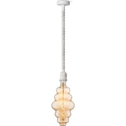 Home sweet home hanglamp Leonardo wit Cloud - amber