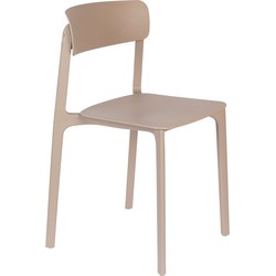 Housecraft Living Clive Eetkamerstoelen/ / Tuinstoelen Licht Bruin - Set van 4