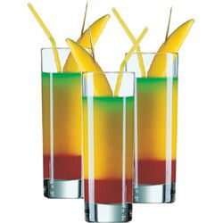 Arcoroc longdrinkglazen - set 12x stuks - 310 ml - glas - transparant - Longdrinkglazen