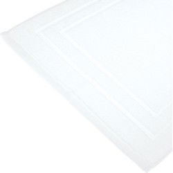 Atmosphera Badkamerkleed/badmat voor vloer - 50 x 70 cm - ivoor wit - Badmatjes