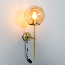 Wandlamp Up 1-lichts Amber