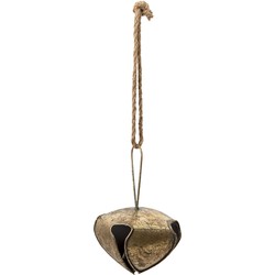 Clayre & Eef Bel  Ø 11x18 cm Goudkleurig Metaal