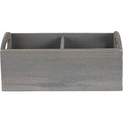 Clayre & Eef Brievenhouder Grijs Hout