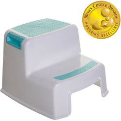 Stapje omhoog - DREAMBABY - 2 TREDEN - Antislip en gestructureerd - Tot 80 kg voor kinderen en volwassenen - Aqua