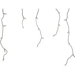 LED icicle lights buiten 5 m 119L zwart warm wit