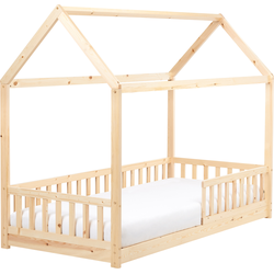 COSSAYE - Kinderbed - Lichtbruin - 90 x 200 cm - Grenenhout