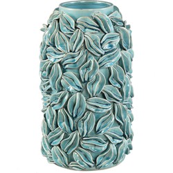 PTMD Bloempot Zubeda - 20x20x30 cm - Keramiek - Blauw