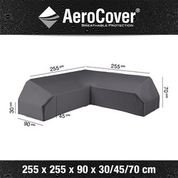 AeroCover | Loungesethoes 255 x 255 x 90 x 30-45-70(h) | L-Platform