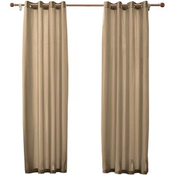 Larson - Velvet Gordijnen - 2.8m x 2.5m - Ringen - Taupe