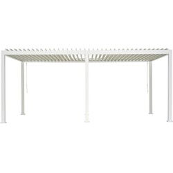 Overkapping vierkant XL Rota 300 x 600 cm Matt white
