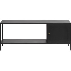 Kast Zwart - 35x120x47cm - Metaal - Kast Malibu